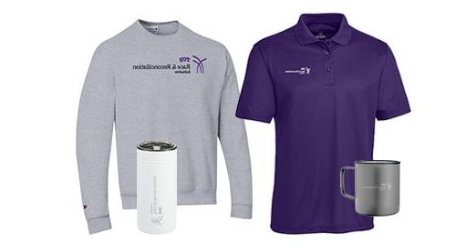 RRI branded T-shirt, mug and sweatshirt